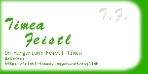 timea feistl business card